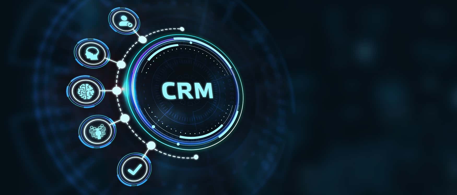 Business, Technology, Internet and network concept. CRM Customer